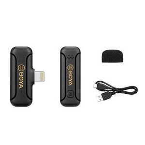 میکروفون یقه ای بی سیم بویا مدل BY-WM3T2-D1 رابط Lightning